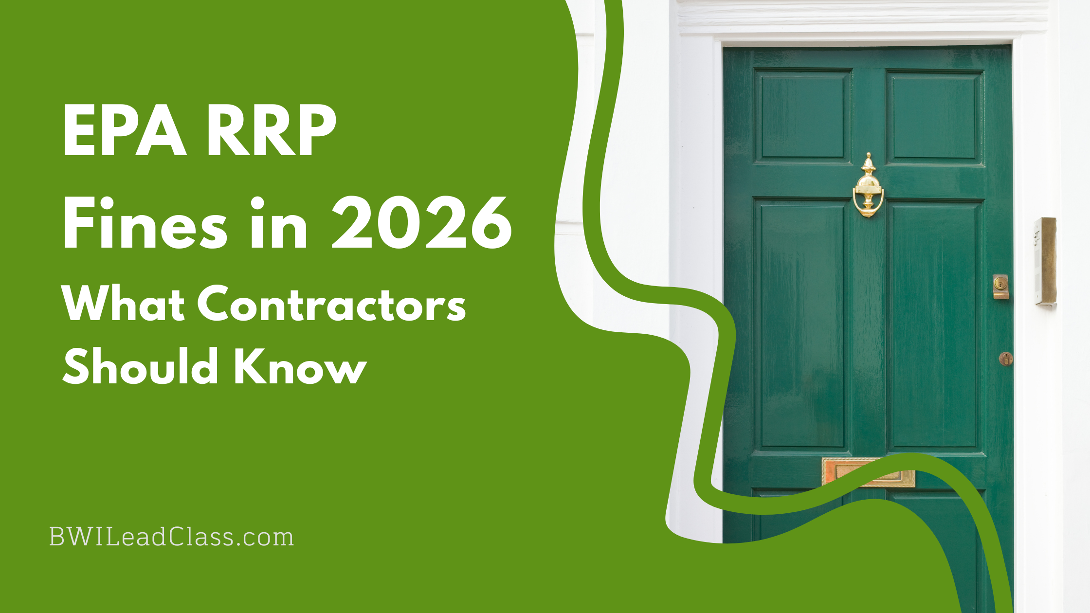 EPA RRP fines in 2026 what contractors should know