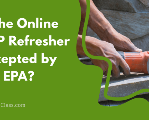 Is the online RRP refresher accepted by the EPA?