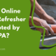 Is the online RRP refresher accepted by the EPA?