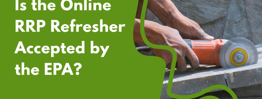 Is the online RRP refresher accepted by the EPA?