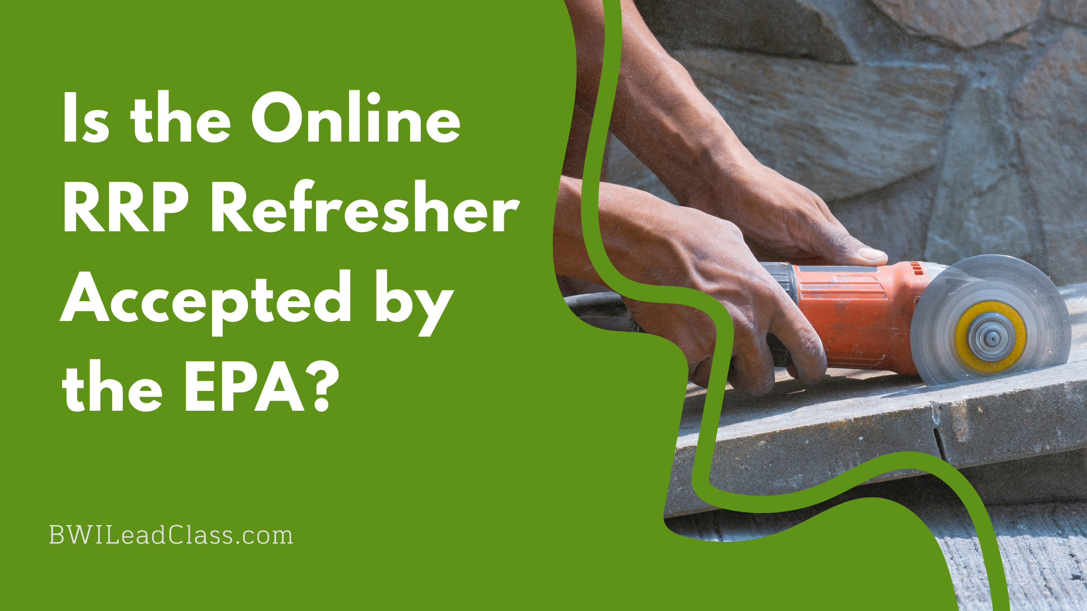 Is the online RRP refresher accepted by the EPA?
